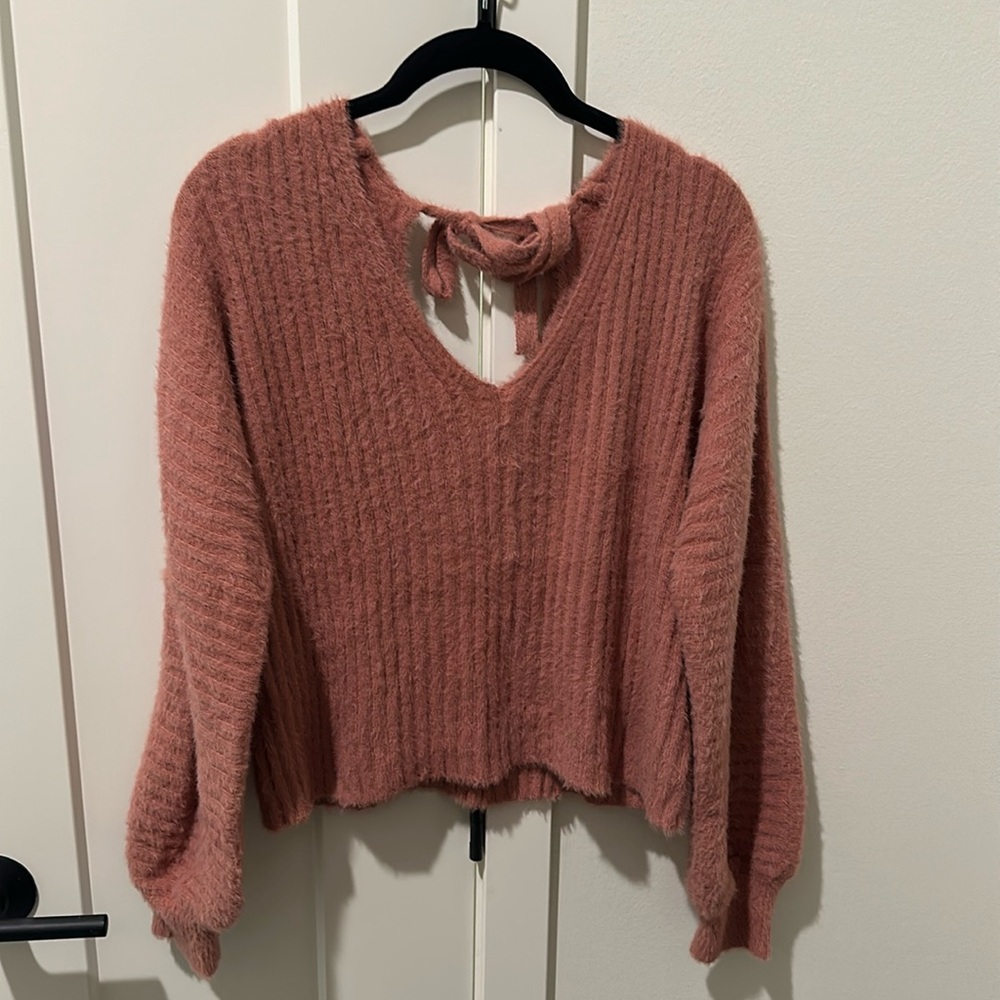 Pink sweater